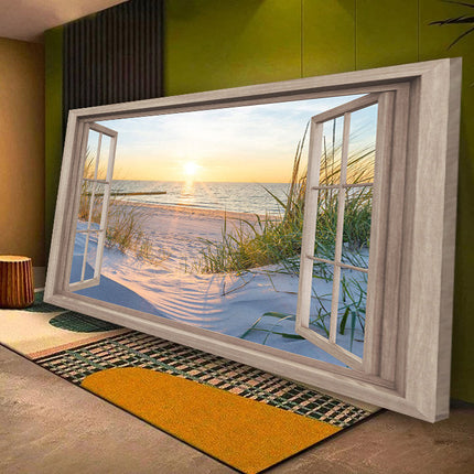 Beach Window Wall Poster