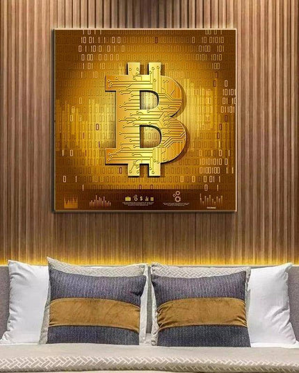 Bitcoin Trust & Belief Hodl Art Poster - Crypto Enthusiast Decor