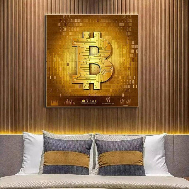 Bitcoin Trust & Belief Hodl Art Poster - Crypto Enthusiast Decor
