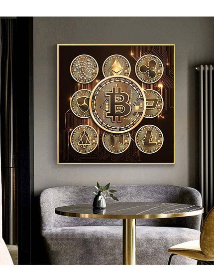 Bitcoin Trust & Belief Hodl Art Poster - Crypto Enthusiast Decor