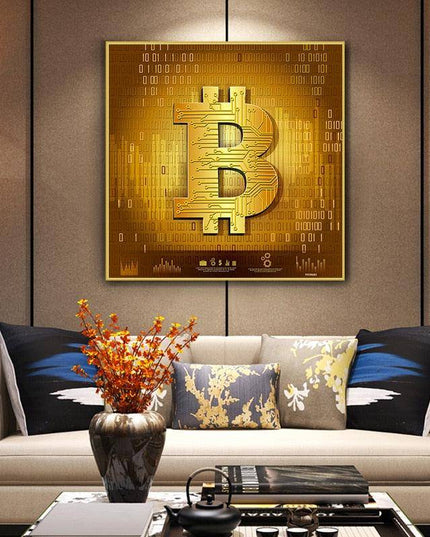 Bitcoin Trust & Belief Hodl Art Poster - Crypto Enthusiast Decor