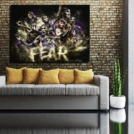 Copy of Mamba Mentality - Best Version of Yourself Inspirational Canvas Poster Wall Poster