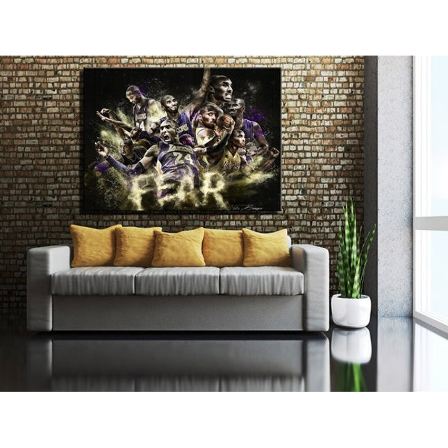 Copy of Mamba Mentality - Best Version of Yourself Inspirational Canvas Poster Wall Poster