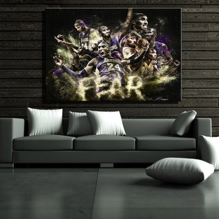 Copy of Mamba Mentality - Best Version of Yourself Inspirational Canvas Poster Wall Poster