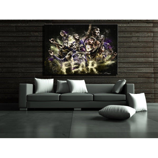 Copy of Mamba Mentality - Best Version of Yourself Inspirational Canvas Poster Wall Poster