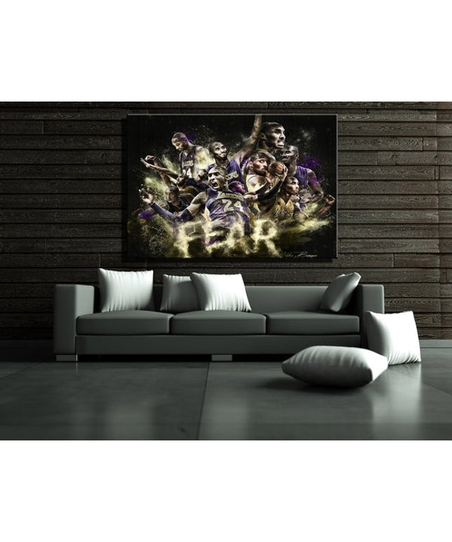 Copy of Mamba Mentality - Best Version of Yourself Inspirational Canvas Poster Wall Poster