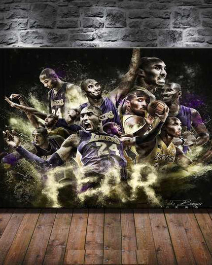 Copy of Mamba Mentality - Best Version of Yourself Inspirational Canvas Poster Wall Poster