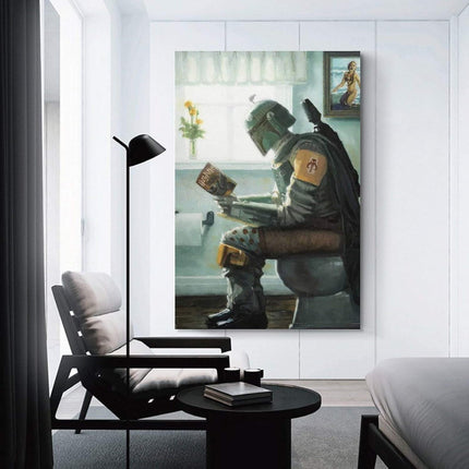 Mandalorian Chilling Wall Poster