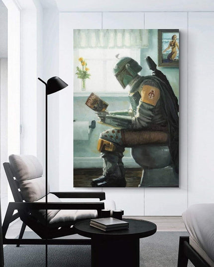 Mandalorian Chilling Wall Poster