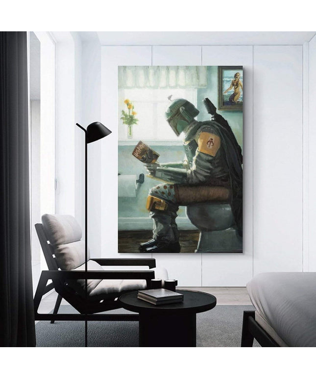 Mandalorian Chilling Wall Poster