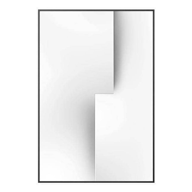 Bold Black & White Geometry Wall Art - Artistic Canvas Print