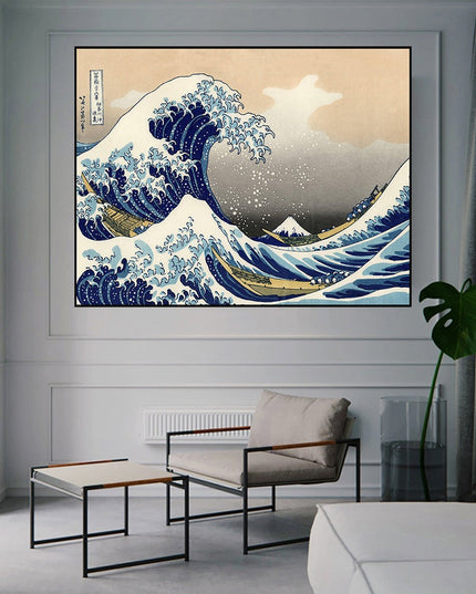 Captivate Senses - The Great Wave off Kanagawa Artistic Canvas Print Wall Poster