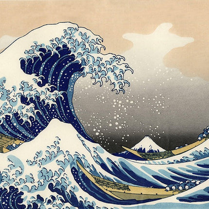 Captivate Senses - The Great Wave off Kanagawa Artistic Canvas Print Wall Poster