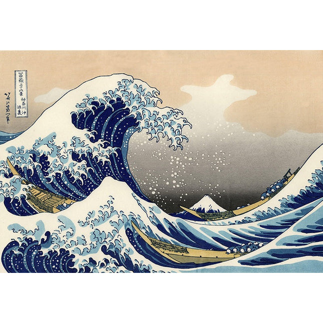 Captivate Senses - The Great Wave off Kanagawa Artistic Canvas Print Wall Poster