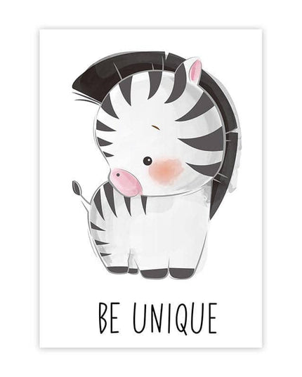 Cartoon Animals Canvas Print - Cute & Playful Wall Art