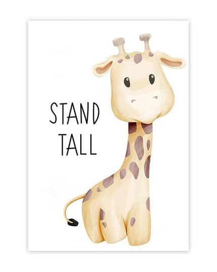 Cartoon Animals Canvas Print - Cute & Playful Wall Art