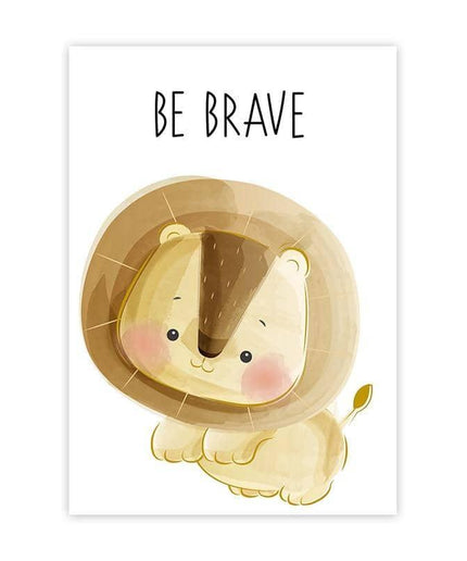 Cartoon Animals Canvas Print - Cute & Playful Wall Art