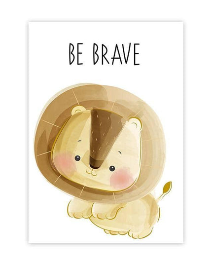 Cartoon Animals Canvas Print - Cute & Playful Wall Art