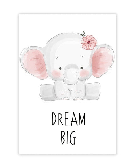 Cartoon Animals Canvas Print - Cute & Playful Wall Art