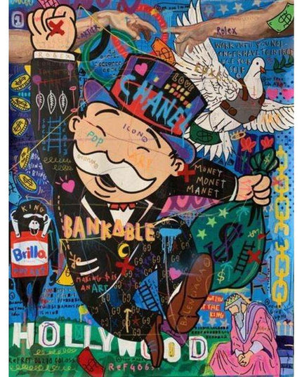 Cartoon Graffiti Art Wall Decor - Lively Colors for Your Wall