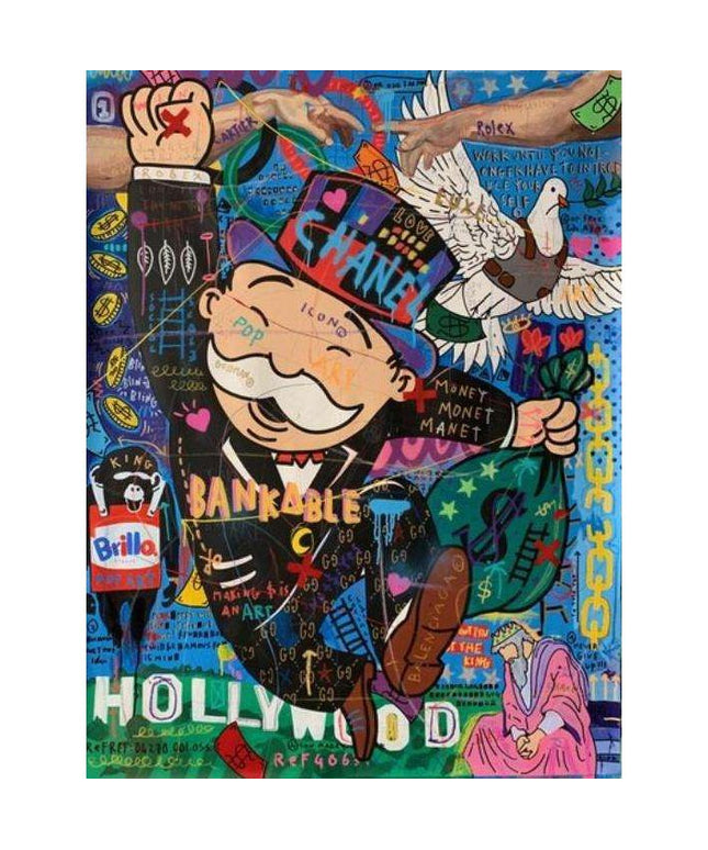 Cartoon Graffiti Art Wall Decor - Lively Colors for Your Wall