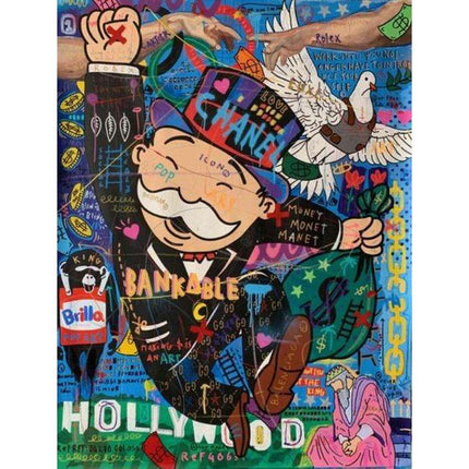 Cartoon Graffiti Art Wall Decor - Lively Colors for Your Wall