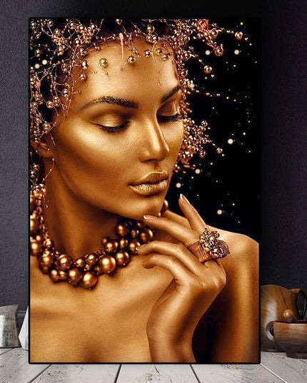 Celebrate African Beauty Art Poster - Printing on Canvas