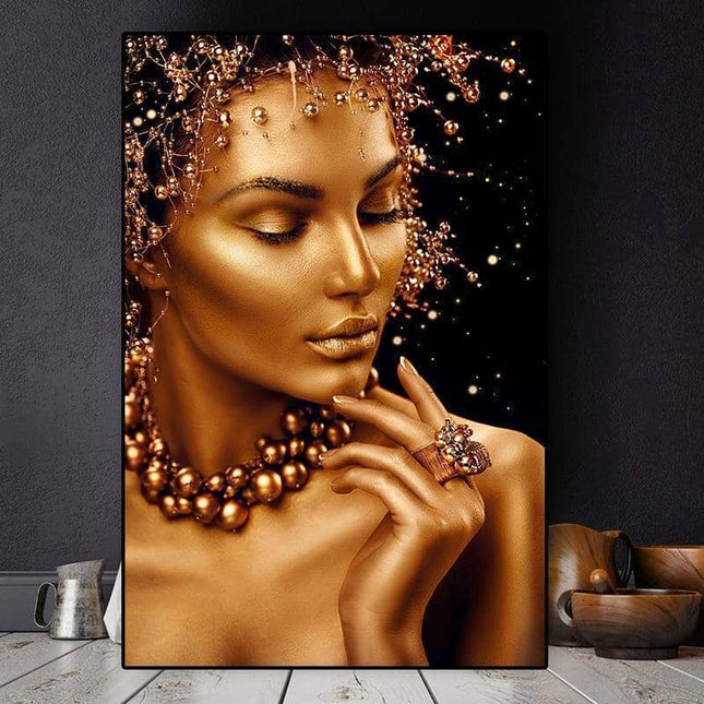 Celebrate African Beauty Art Poster - Printing on Canvas