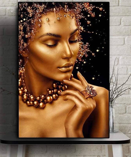 Celebrate African Beauty Art Poster - Printing on Canvas