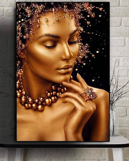 Celebrate African Beauty Art Poster - Printing on Canvas