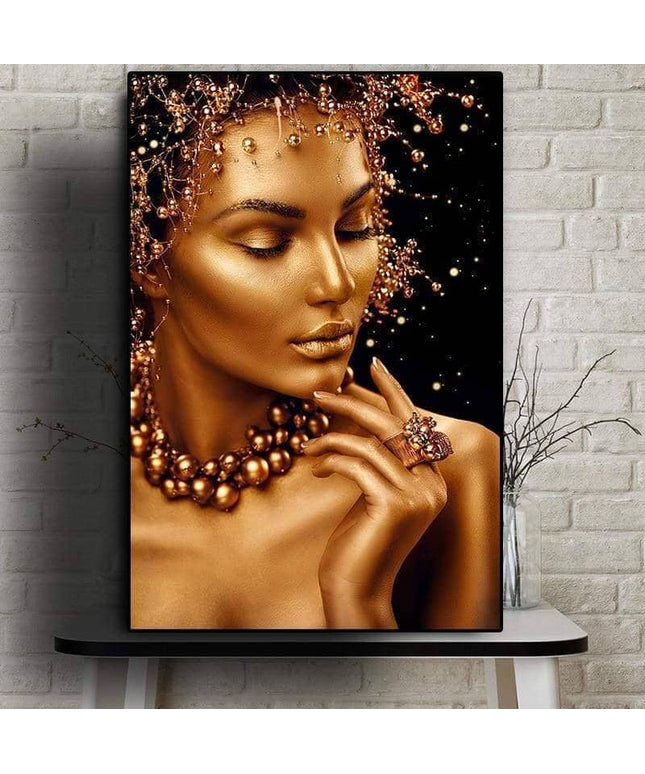 Celebrate African Beauty Art Poster - Printing on Canvas