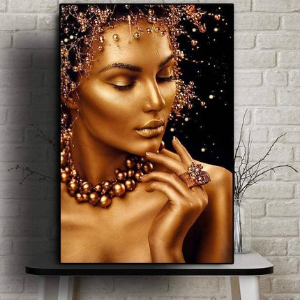 Celebrate African Beauty Art Poster - Printing on Canvas