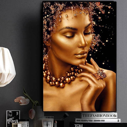 Celebrate African Beauty Art Poster - Printing on Canvas