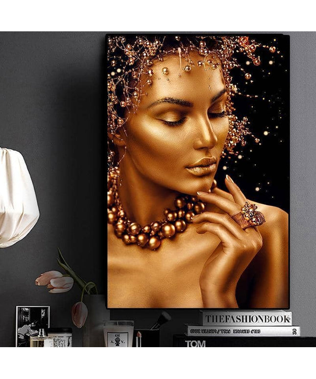 Celebrate African Beauty Art Poster - Printing on Canvas