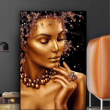 Celebrate African Beauty Art Poster - Printing on Canvas