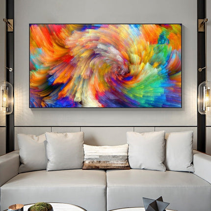 Colorful Dreams - Rainbow Cloud Splash Abstract Canvas Poster Wall Poster