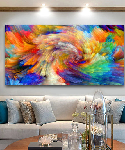Colorful Dreams - Rainbow Cloud Splash Abstract Canvas Poster Wall Poster