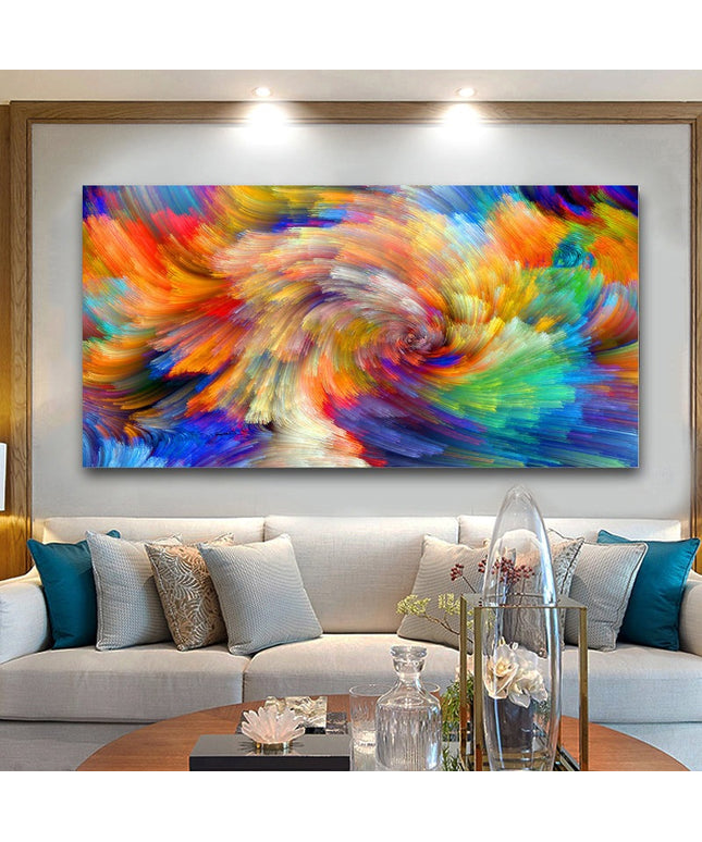 Colorful Dreams - Rainbow Cloud Splash Abstract Canvas Poster Wall Poster