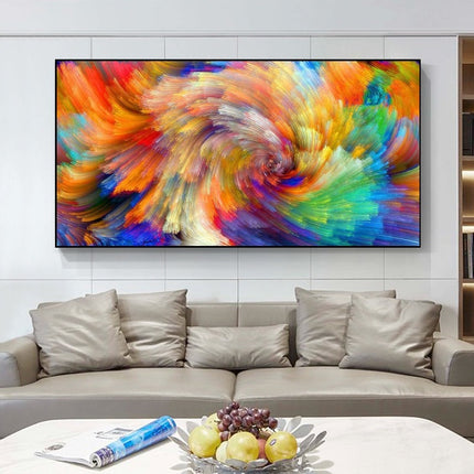 Colorful Dreams - Rainbow Cloud Splash Abstract Canvas Poster Wall Poster