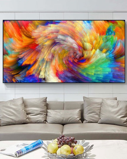 Colorful Dreams - Rainbow Cloud Splash Abstract Canvas Poster Wall Poster