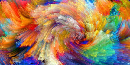 Colorful Dreams - Rainbow Cloud Splash Abstract Canvas Poster Wall Poster