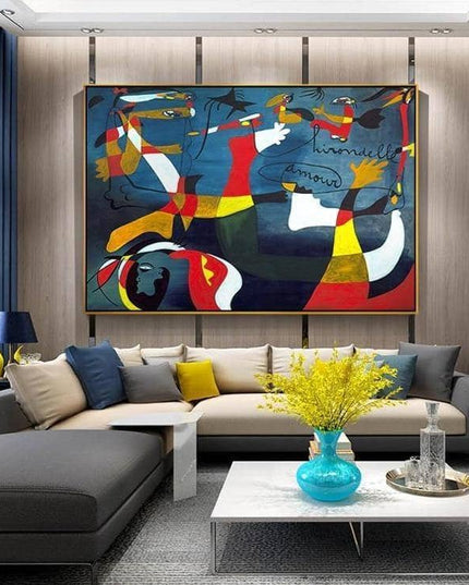 Cubist Dreams Wall Art - Picasso Abstract Canvas Print