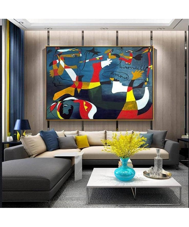 Cubist Dreams Wall Art - Picasso Abstract Canvas Print
