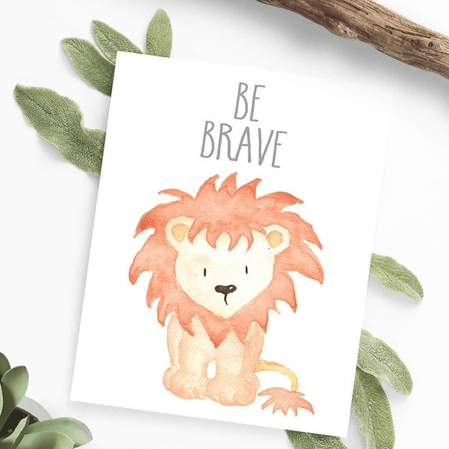 Cute Animals Canvas Print - Playful Wall Poster Art