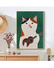 D 1293 Catoon Cat-1 / 5 x 7 inch / 13 x 18 cm