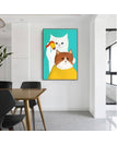 D 1293 Catoon Cat-9 / 5 x 7 inch / 13 x 18 cm