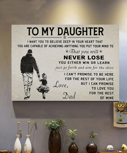 Daughter - Love Dad Wall Poster