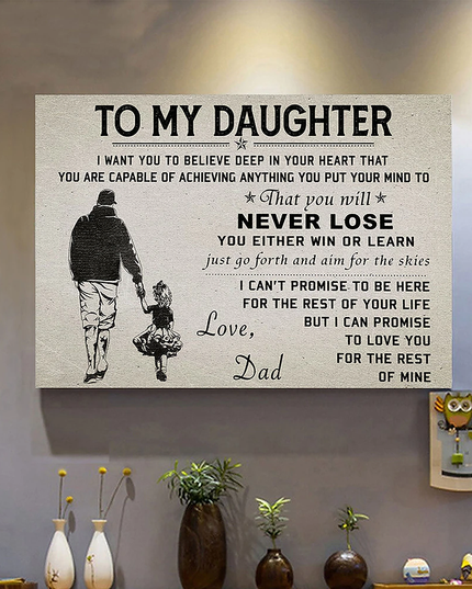 Daughter - Love Dad Wall Poster