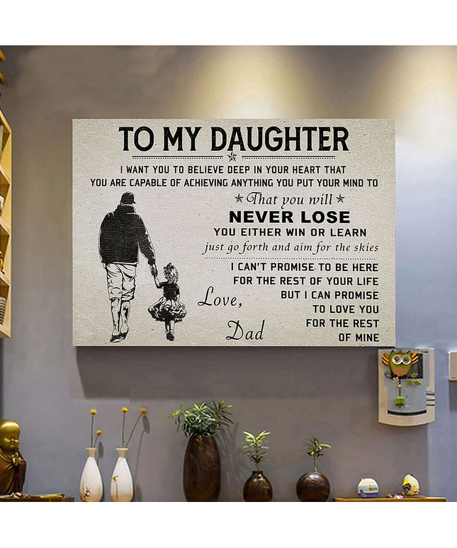 Daughter - Love Dad Wall Poster