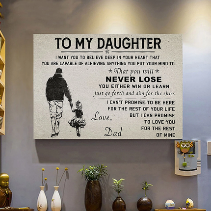 Daughter - Love Dad Wall Poster